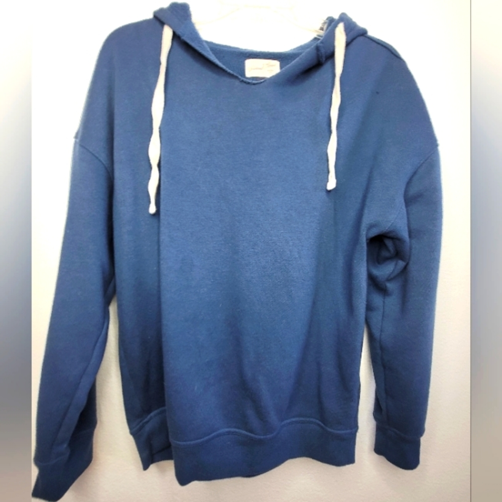 Universal Thread Relaxed Fit XS Blue Drawstring Hoodie Extra Small NWOT